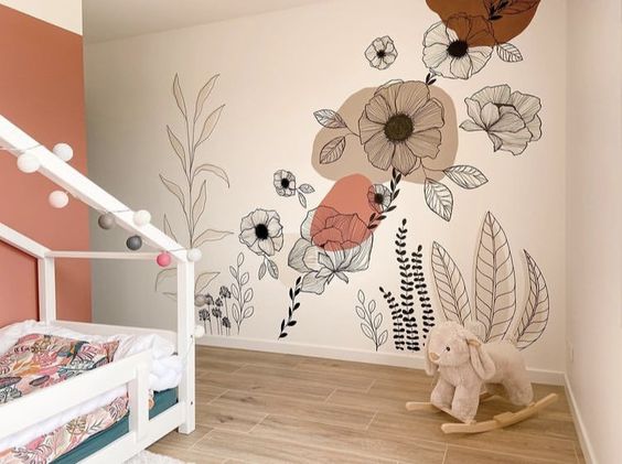 pintura organica decoracao quarto crianca