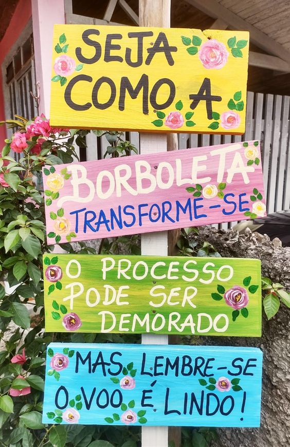 placas para jardim