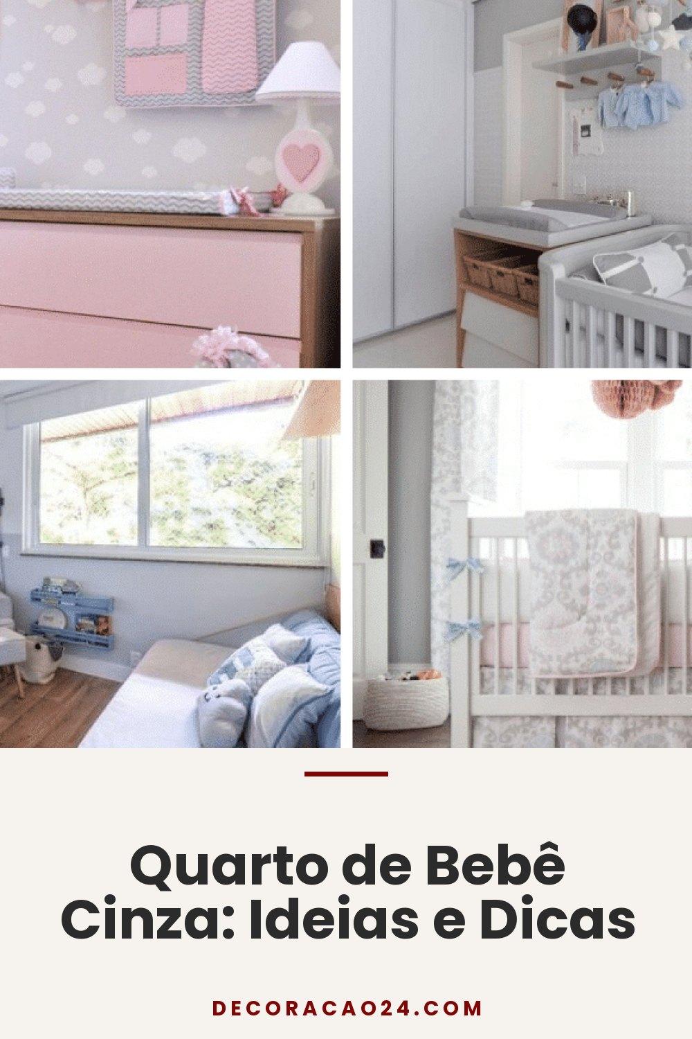 Quarto de Bebê Cinza: Ideias e Dicas