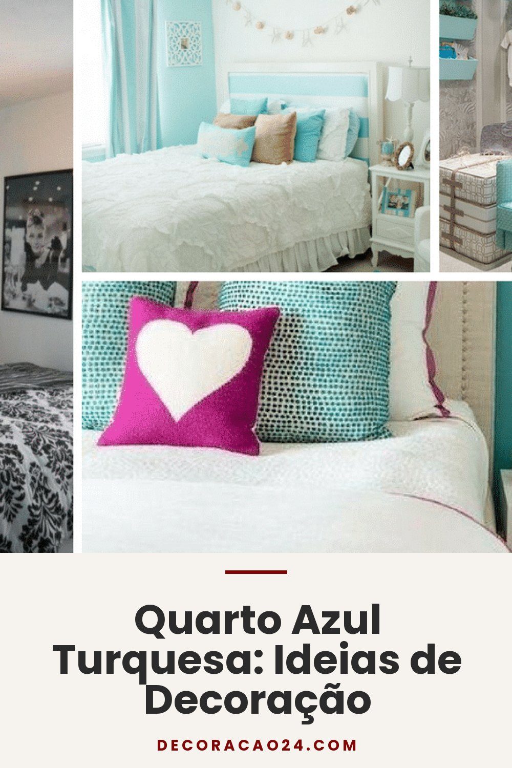 Quarto Azul Turquesa: Ideias de Decoração