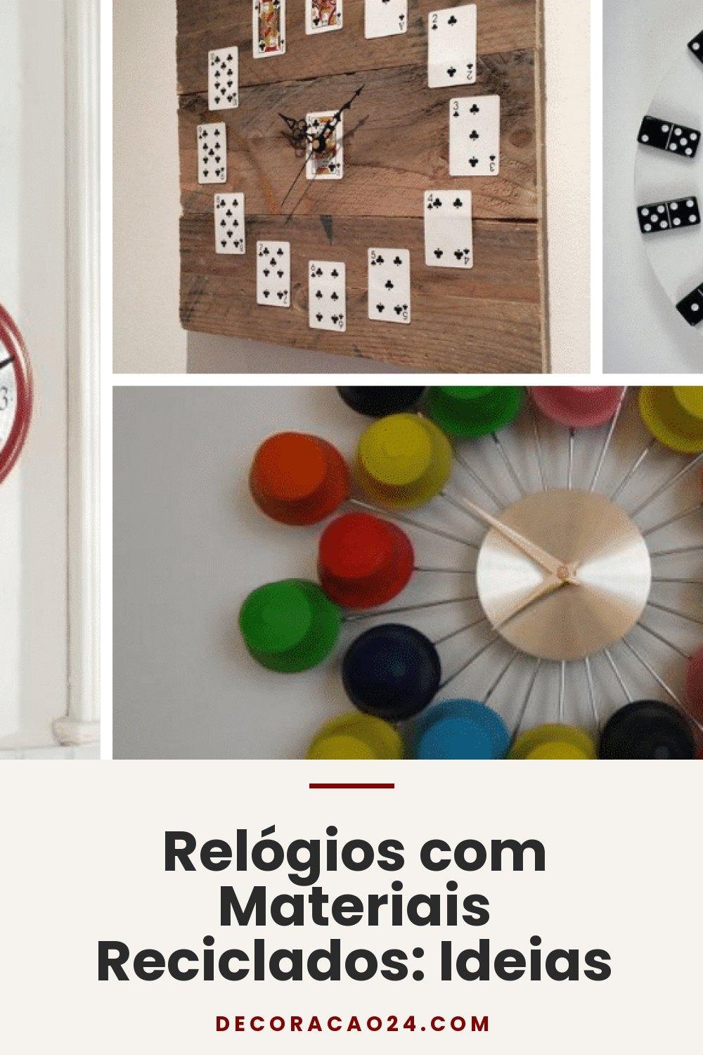 Relógios com Materiais Reciclados: Ideias