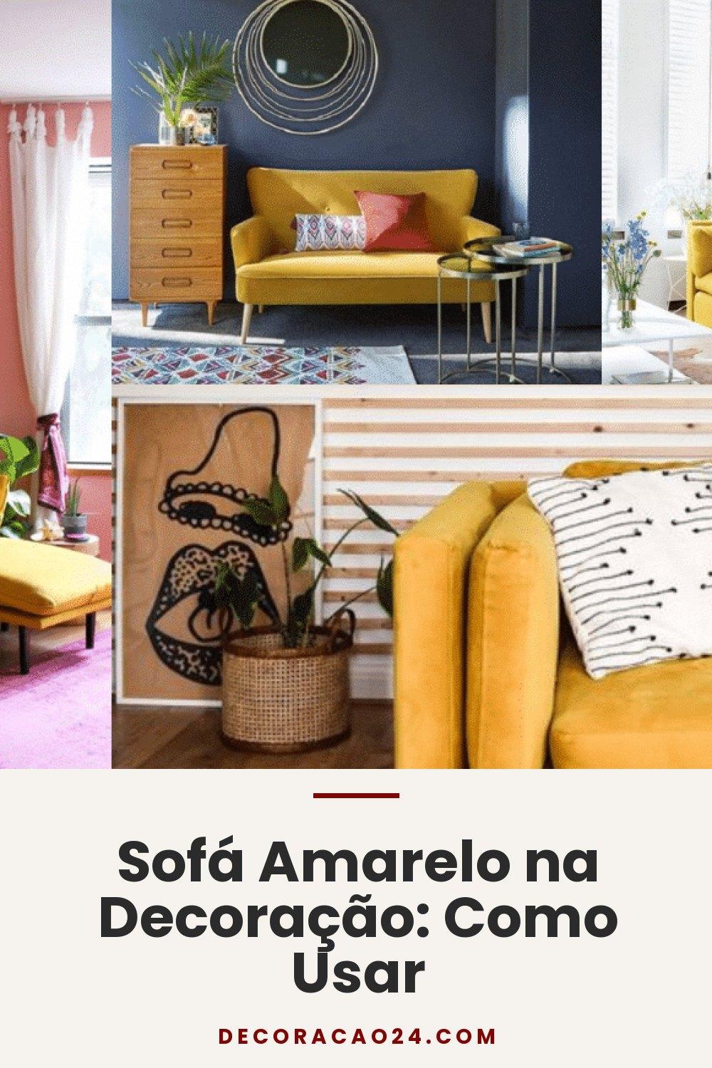Sofá Amarelo na Decoração: Como Usar