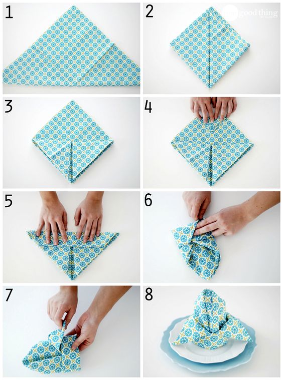 tutorial dobrar guardanapo