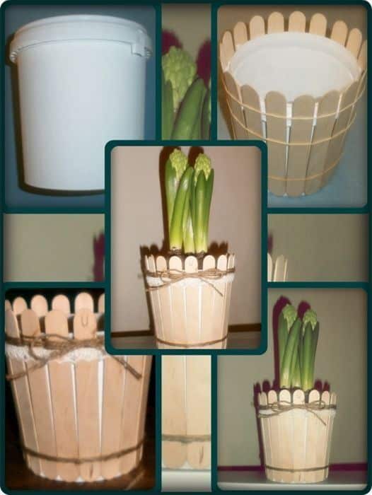 vasos de plantas feitos com palitos de picole 4